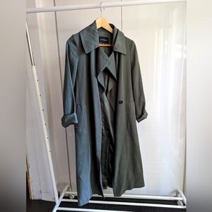 Club Monaco Trench Coat - Green, S